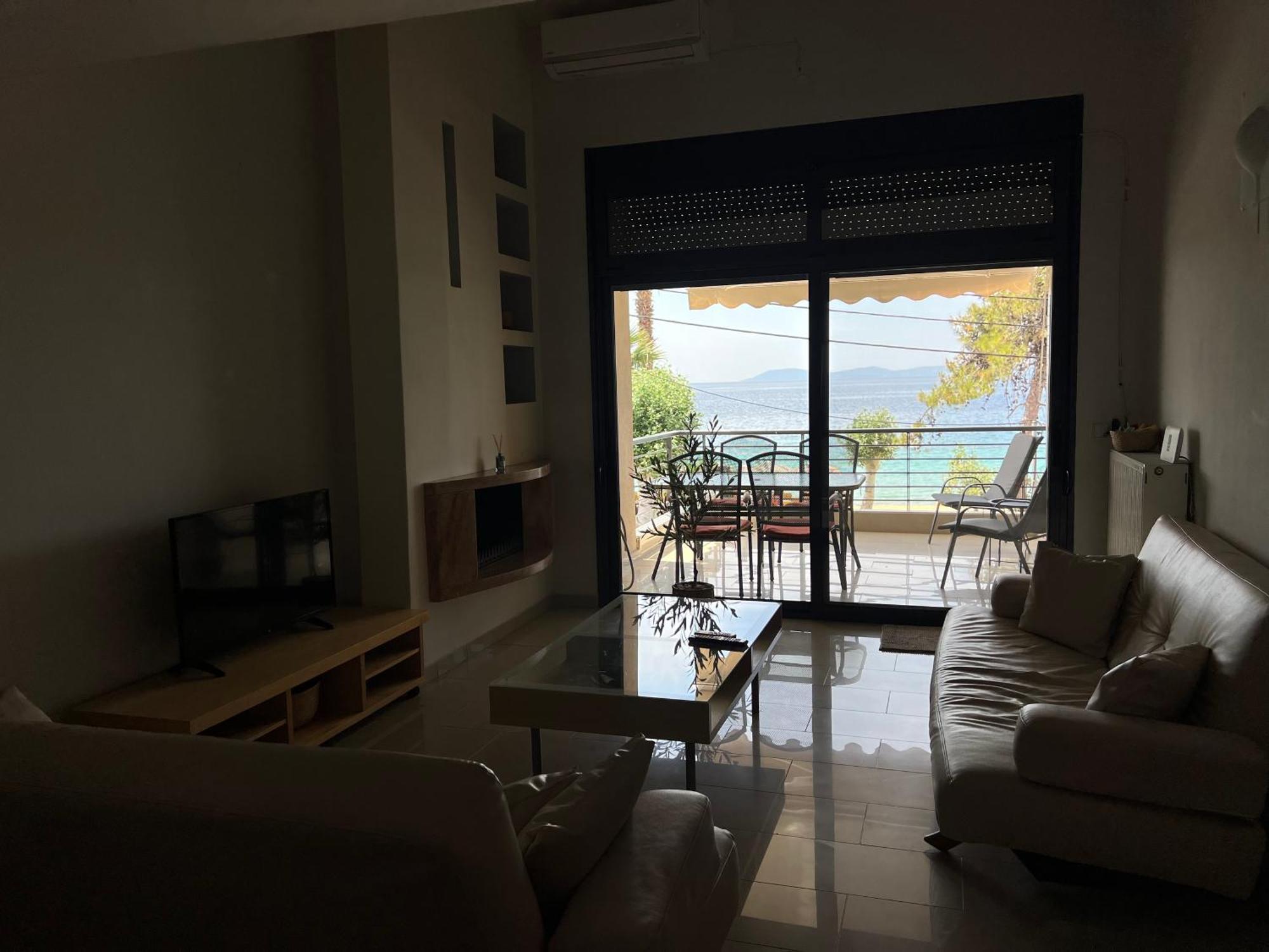 Two-Storey Beachfront Maisonette Toroni Luaran gambar